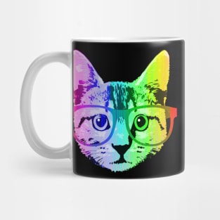 Funny Rainbow Cat Mug